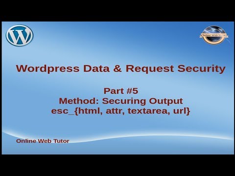 Wordpress Plugin Data Request Security 5 | Method Securing Output Escaping