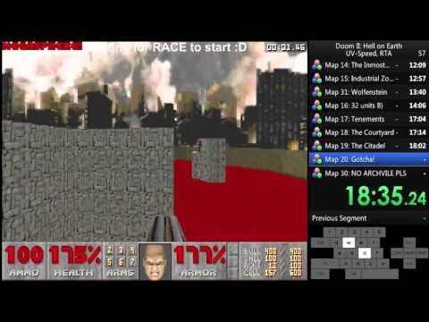DOOM 2 20th Anniversary speedrun