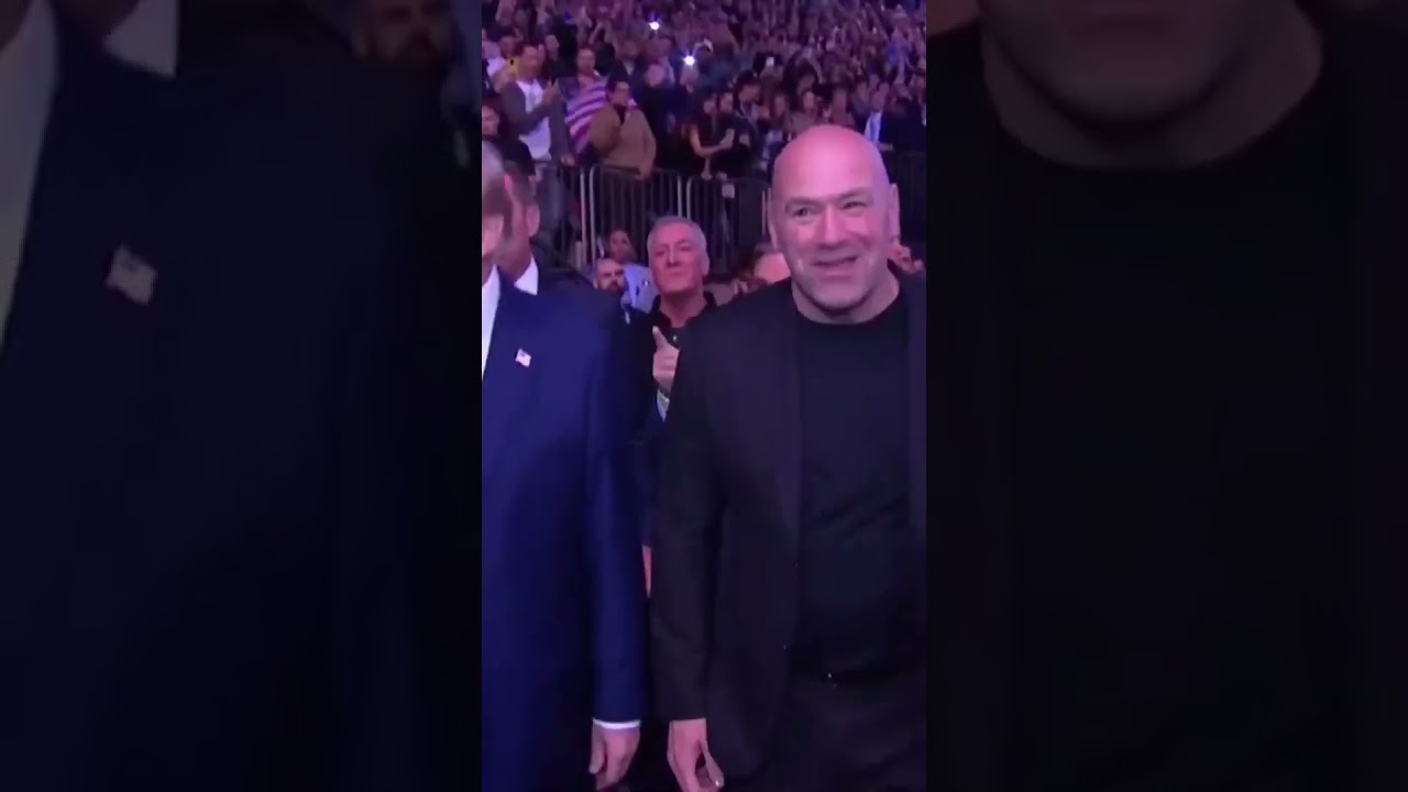President-elect Donald Trump arrives at Madison Square Garden alongside Elon Musk #UFC309 😮‍💨