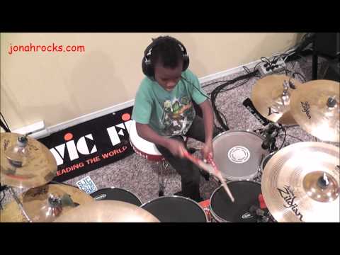 Sevendust - Praise, 7 Year Old Drummer, Jonah Rocks