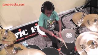 Sevendust - Praise, 7 Year Old Drummer, Jonah Rocks