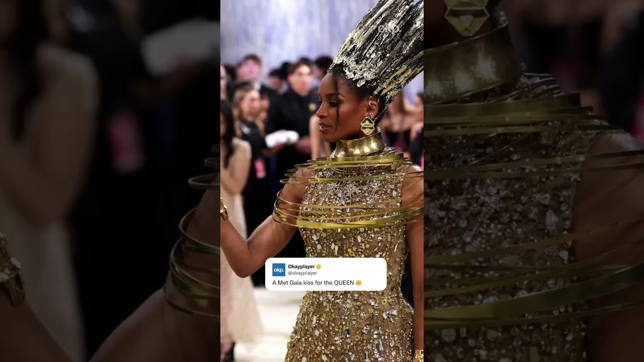 👑 #Ciara & #RusselWilson STUN at last night's #MetGala #trending
