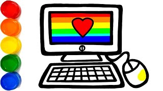 How To Draw Computer | Computer Drawing | Computer | Draw Smart
