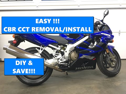 EASY DIY! - cam chain tensioner (CCT) removal and install - Honda CBR 600 F4i
