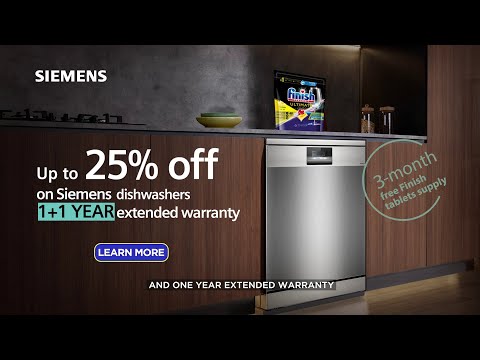 Siemens Dishwasher and Finish Tablets Provide the Best Cleaning to Your Dirty Dishes