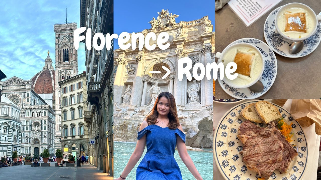 Rome & Florence | Pisa Tower, Trevi Fountain and Tiramisu 😋