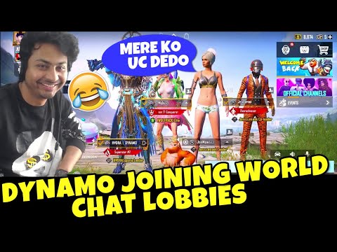 🤣Dynamo Joining Random World Chat Lobbies🔥 Dynamo Gaming Surprising Random Players In World Chat