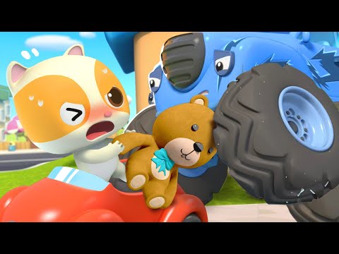 Baby Kitten and Monster Truck | Police Car, Ambulance🚓🚑 | Nursery Rhymes | Kids Songs | BabyBus
