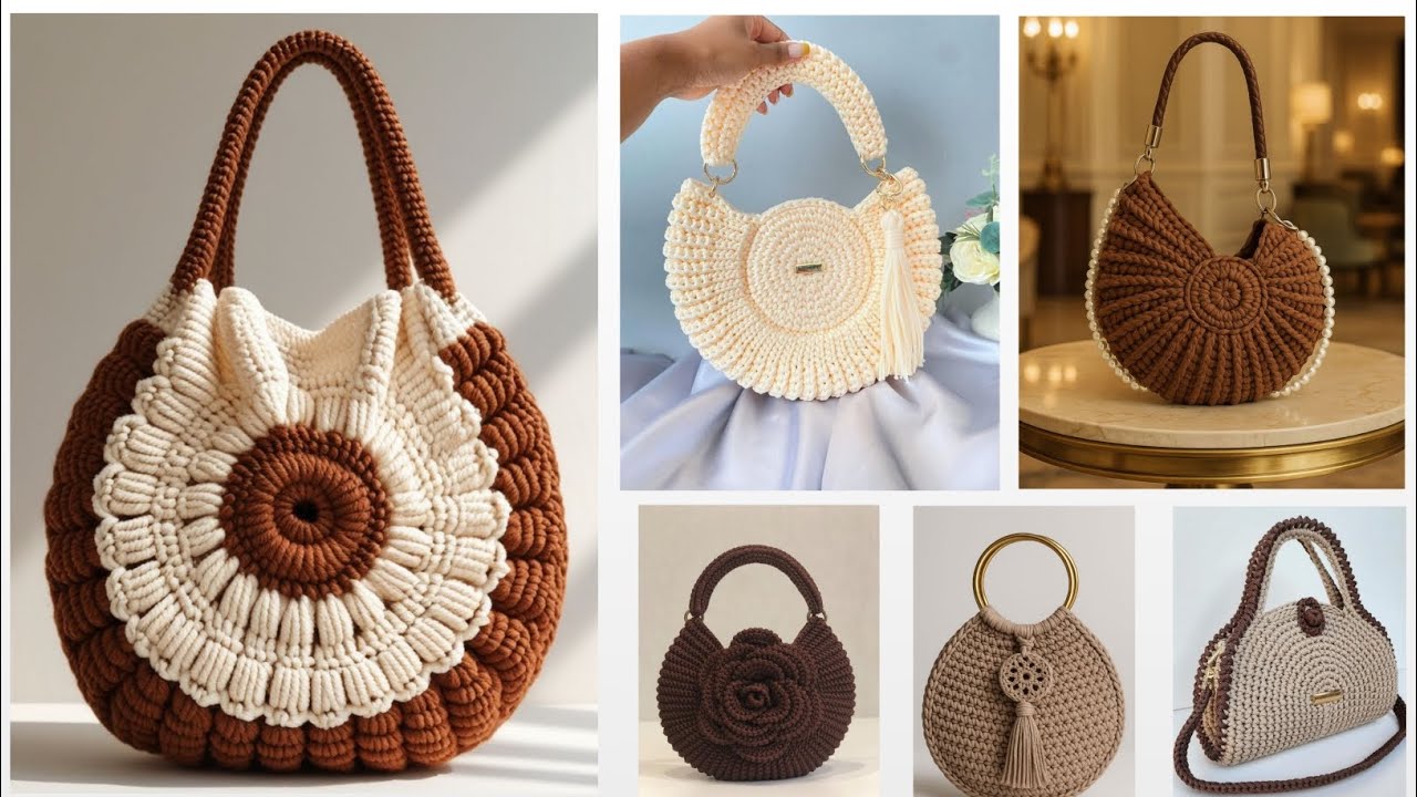 8 Premium Handmade Crochet Bag 🛍️, Crochet Bag For Women, Crochet Pattern Bags 