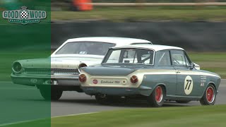 Ford Galaxie and Cortina in David v Goliath battle at Revival