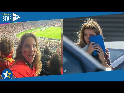 Chris Hemsworth's wife holds ice pack to injured face after World Cup final