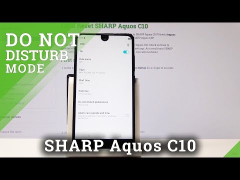 How to Enable Do Not Disturb Mode in SHARP Aquos C10 - Activate DND Mode