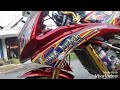 Simak Modifikasi ninja rr merah wani perih full sticker chrom, kontroversial!