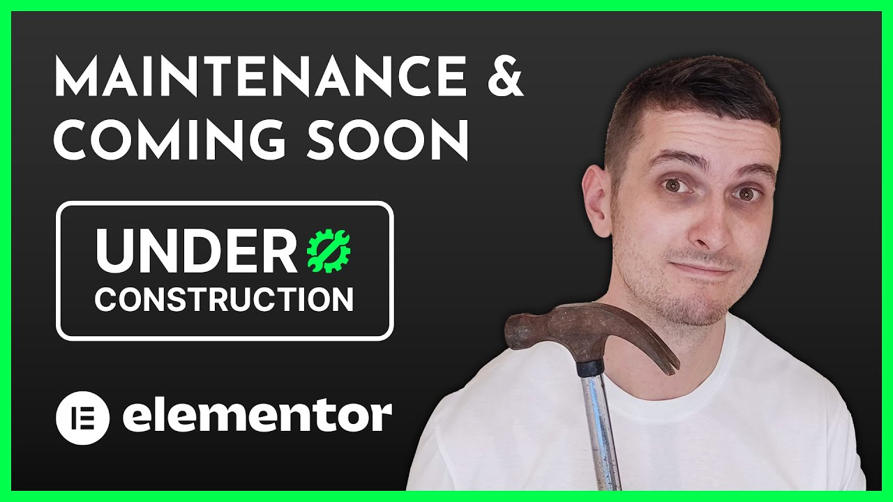 How to Set Up a Maintenance Mode Page in Elementor