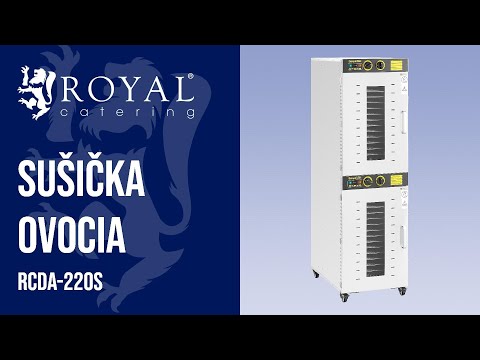 Video - Sušička ovocia - 3 150 W - Royal Catering - 32 políc - 2 komory