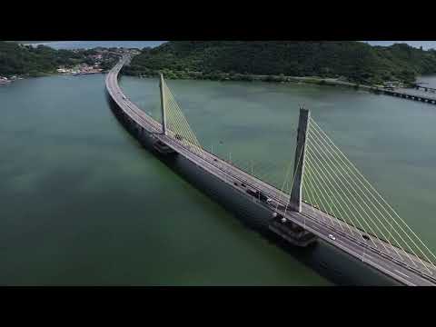 ✨ Voo Incrível Sobre a Ponte Anita Garibaldi – Laguna, SC 🇧🇷🌉
