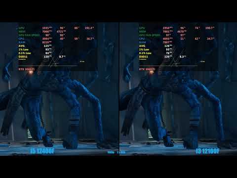 i3 12100f vs i5 12400f - RTX 3060ti