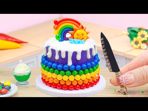 Amazing Rainbow Cakes Decorating Ideas | Satisfying Miniature Raibow Cakes By Petite Baker Yummy
