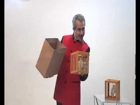 Appearing 3 Dove Cages from Empty Paper Bag by Tora Magic - www.MJMMagic.com