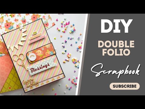 DIY Double Folio Scrapbook Photo Albums Using  CrafTreat Scrapbook Blanks