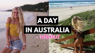 Typical day in Australia + Back Workout | Early morning beach walk, gym, aldi,..