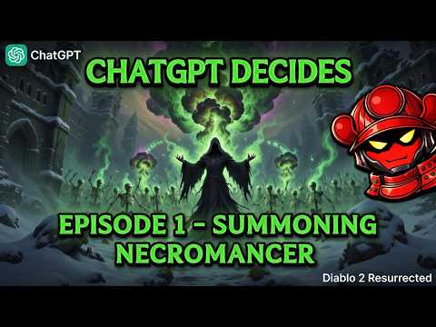 🔴 Diablo 2 Resurrected LIVE: ChatGPT Decides D2R Episode 1 – Skeleton Army Necromancer Chaos!