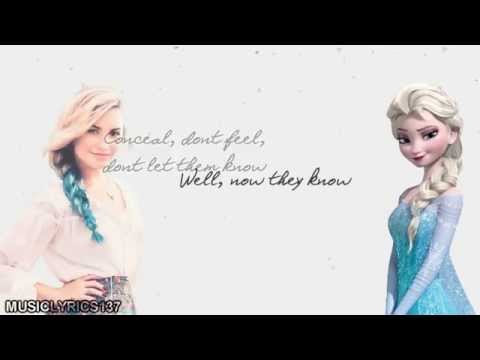Demi Lovato & Idina Menzel - Let It Go {Mashup} [Lyrics on screen]