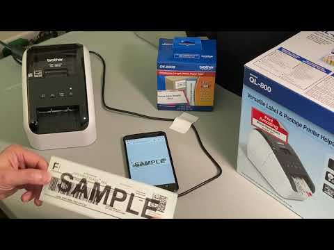 Ebay Shipping Label via QL800 Label Printer