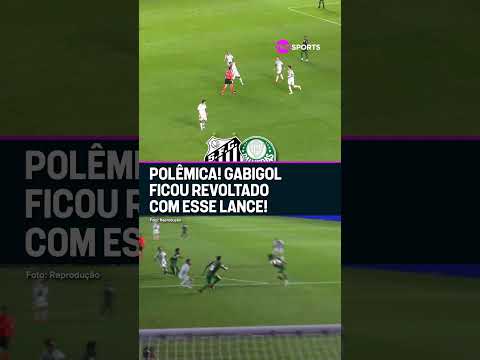 FOI PÊNALTI PRO SANTOS? GABIGOL RECLAMOU MUITO DESSE LANCE CONTRA O PALMEIRAS #shorts