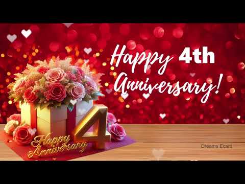 Happy 4th Anniversary Wishes | Best 4th Anniversary Wishes for Couple #anniversary