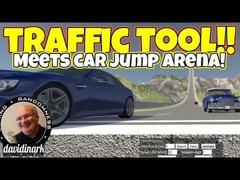 Traffic Tool Meets Car Jump Arena! BeamNG Drive