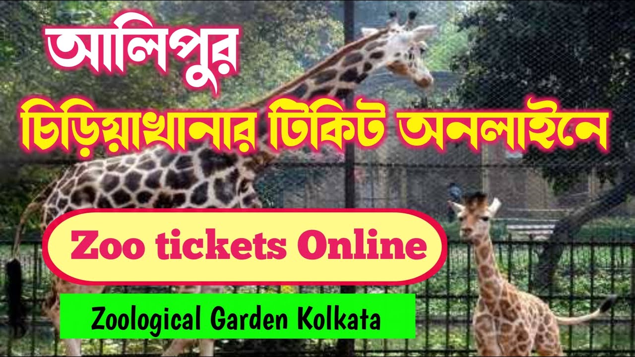 Zoo Ticket Online Kolkata || Zoological Garden Kolkata Alipore Zoo চিড়িয়াখানা ||