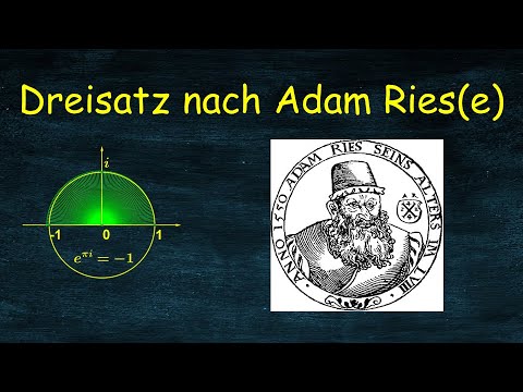 Dreisatz nach Adam Ries(e)