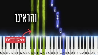 V’hareinu by Simcha Leiner. והראינו. Piano tutorial with sheet music.