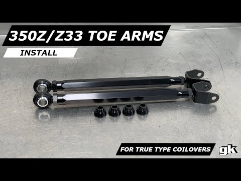 Gktech 350z V35 G35 Rear Toe Arms - Install