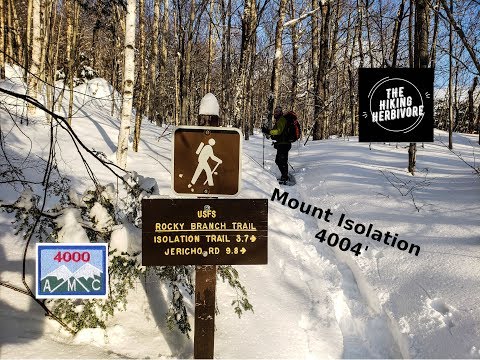 Winter Hiking Mount Isolation | Engine Hill Bushwhack  | #NH48 | Feb 16 2019