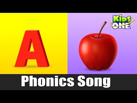 A For Apple | Phonics Song with Two Words | Learning ABC Alphabet Songs For Kids