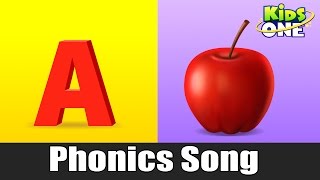 A For Apple  Phonics Song with Two Words  Learning