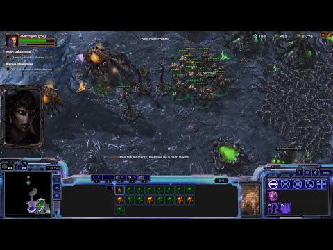 StarCraft 2 Evil HotS 3 Players Co-op Campaign Mission 9 - Harvest of Screams