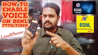 How To Enable Voice Calls On BSNL Ftth/Fiber - Landphone - Free Calls On All Fiber(മലയാളം)