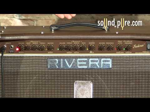 Rivera Sedona 55 Tube Combo Amp + Matching Rivera Sedona 115 Extension Cabinet Rig Mid-2000's - Rare Brown Finish image 4