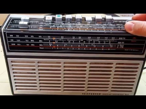 1975 TELEFUNKEN Partner Universal 501 - Kofferradio - Transistor Radio - Demonstration