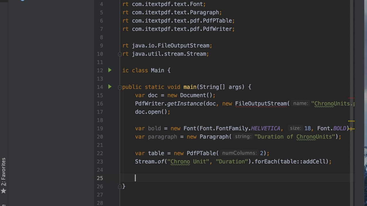 Programming by Example: Generating PDFs in Java in IntelliJ IDEA