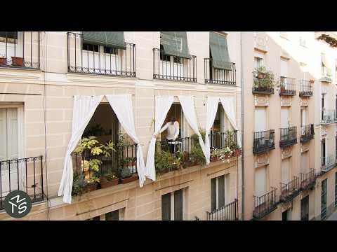 NEVER TOO SMALL: Architects' Flexible Three Balcony 1860’s Apartment, Madrid 55sqm/592sqft