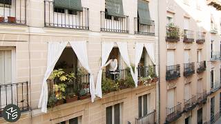 NEVER TOO SMALL: Architects' Flexible Three Balcony 1860’s Apartment, Madrid 55sqm/592sqft