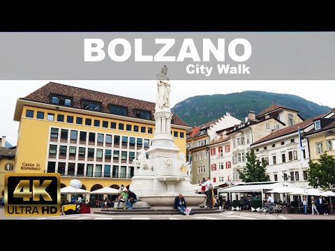 🇮🇹 Passeio a pé BOLZANO | 4K UHD ITÁLIA (setembro de 2020)