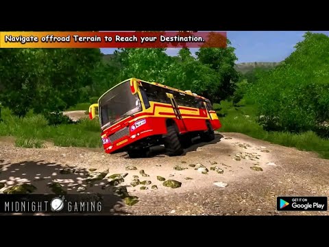 Indian Offroad Coach Bus Simulator 21 - Passengers On The Roof - Android Gameplay | Bus Gameplay