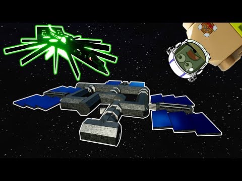 Alien Battlecruiser DESTROYS Space Station! - Brick Rigs Lego Gameplay