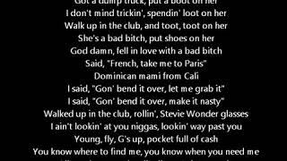 French Montana ft Jeremih Bad Bitch lyrics