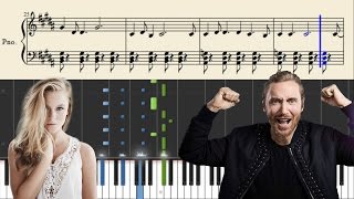 David Guetta ft. Zara Larsson - This One's For You - Piano Tutorial + Sheets & Midi